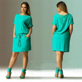 Short Sleeve Lace summer Dress big sizes 2017 new women dress Plus Size mini casual dress party dresses vintage vestidos L-6XL