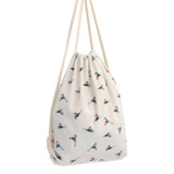 Hot selling Shopping Bag women Sparrow Drawstring Beam Port Backpack Shopping Bag Travel Bag 0104 drop shipping 30%