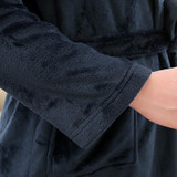 Hot Selling Lovers Classic Silk Soft Long Bathrobe Men Kimono Bath Robe Mens Flannel Warm Dressing Gown Luxury Hotel Coral Robes