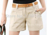 Hot Selling 2017 Fashion Women Casual Shorts Plus Size Mid Waist  Slim Summer Shorts Ladies Spring Autumn Loose Pockets Shorts