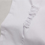 Hot Sell White Ripped Jeans Men With Holes Super Skinny Famous Designer Brand Slim Fit Destroyed Torn Jean Pants For Male