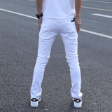 Hot Sell White Ripped Jeans Men With Holes Super Skinny Famous Designer Brand Slim Fit Destroyed Torn Jean Pants For Male