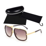 Hot Sell Flat Top Hot Square Sunglasses Men Women Luxury Brand Design Couple Lady Celebrity Sun Glasses Super star Eyewear