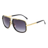 Hot Sell Flat Top Hot Square Sunglasses Men Women Luxury Brand Design Couple Lady Celebrity Sun Glasses Super star Eyewear
