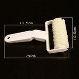 New Pie Pizza Cookie Cutter Pastry Tools Bakeware Embossing Dough Roller Lattice Craft Cooking Tools Large Size E2shopping