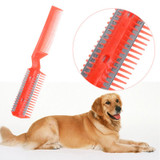 New Pet Hair Trimmer Grooming Tool with Comb and 2 Razor for Pet Dog Cat Hair Cutting