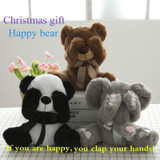 New Peek A Boo Animals Toy, Stuffed Animals &amp; Plush Toy Bear / Panda /Elephant, Singing Baby Music Toys For Christmas Gift