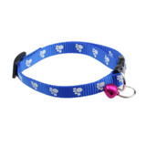 New Pet Adjustable cachorro Dog Nylon Footprints Collar Dog Puppy Pet Collars With Bells Levert Dropship dig6227
