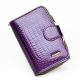 New pattern Genuine leather women's short design wallet fashion classic crocodile pattern purse female Wallets Cowhide 3 Colors
