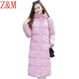 new Parka women 's fashion Slim Long large size down jacket cotton casual Korean winter jacket