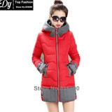 New Padded Winter Jacket Women Cotton Women's Winter Jacket Hooded Cape Padded Slim Plus Size Parkas Hooded Coat