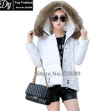 New Padded Winter Jacket Women Cotton Women's Winter Jacket Fake Fur Hooded Cape Padded Slim Plus Size Solid Parkas Hooded Coat