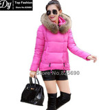 New Padded Winter Jacket Women Cotton Women's Winter Jacket Fake Fur Hooded Cape Padded Slim Plus Size Solid Parkas Hooded Coat