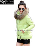 New Padded Winter Jacket Women Cotton Women's Winter Jacket Fake Fur Hooded Cape Padded Slim Plus Size Solid Parkas Hooded Coat