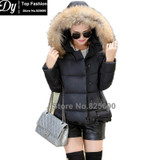 New Padded Winter Jacket Women Cotton Women's Winter Jacket Fake Fur Hooded Cape Padded Slim Plus Size Solid Parkas Hooded Coat