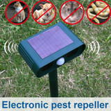 New Outdoor Garden Solar Power Mole Repeller Ultrasonic Electric Mole Rodent Repeller For Pest Control