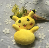 NEW ON Kawaii Pikachu 8*6CM Approx. Stuffed Plush TOY Doll , Kid's Gift keychain String Rope Plush TOY DOLL