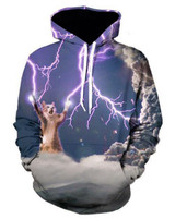 New Novelty Women/Men 3D Cat Moon Galaxy Black Hoodies Fashion Cartoon Sweatshirts Gardigan Girl Winter Cute Hooded Jacket