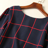 New O-neck Blouses Long Sleeve Print Women's Shirt Office Female Elegant Tops 2017 Plus Size Winter Autumn Casual Blouse SY2083