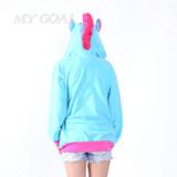New Novelty Women Hoodies Fashion Cartoon unicorn Sweatshirts Tracksuits Women gardigan hoodies Girl Winter cute Hooded Jacket
