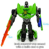 NEW Ninja Transformation Anime Series Action Figure Toys 6 Robot Truck Alloy Class Trolls Model Anime Figure Toys for Children