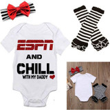 New Newborn Baby Girl Tops Romper +Leg Warmers Headband Outfit Clothes Set