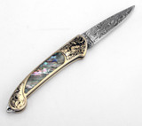 New Multifunctional folding knife Damascus pattern blade camping survival Rescue knives outdoor tactical hunting Pocket knife