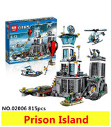 New Model building kits compatible with lego City Series Prison island 815pcs 3D blocks Educational toys hobbies for children