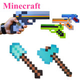 New Minecraft figure toys cosplay foam sword pickax gun EVA toys Minecraft diamond weapons model toys Brinquedos for kids gifts