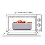 New Microwave Lunchbox For Kids Adult Plastic Food Storage Container Portable Picnic Bento Box Lunch Japanese Style Meal Prep