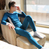 New Mens Long Johns Soft Modal Thermal Underwear Sets Winter Legging Men Warm Sexy V-Neck Long John For Men
