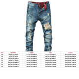 New Mens Joggers Cotton DiselMen Jeans homme Famous Brand Ripped For Men Biker Jeans Robin Designer  Mens joggers