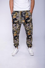 New Mens Casual Pants 2017 Fashion Drawstring Men Pants High Quality Cotton 4 Printing Pattern Men Jogger Pants Leisure Pants