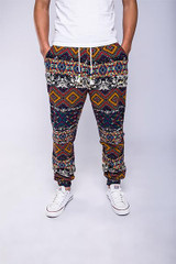 New Mens Casual Pants 2017 Fashion Drawstring Men Pants High Quality Cotton 4 Printing Pattern Men Jogger Pants Leisure Pants