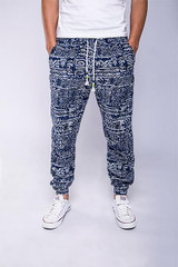 New Mens Casual Pants 2017 Fashion Drawstring Men Pants High Quality Cotton 4 Printing Pattern Men Jogger Pants Leisure Pants