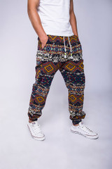 New Mens Casual Pants 2017 Fashion Drawstring Men Pants High Quality Cotton 4 Printing Pattern Men Jogger Pants Leisure Pants