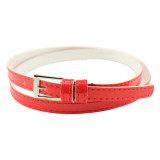 Hot Belts SIF 2017 Hot Beautiful Woman Multicolor Small Candy Color Thin Leather Belt Ms Belt Cinto Feminina Levert Dropship 427