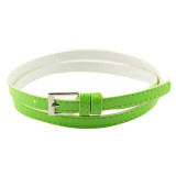 Hot Belts SIF 2017 Hot Beautiful Woman Multicolor Small Candy Color Thin Leather Belt Ms Belt Cinto Feminina Levert Dropship 427
