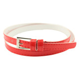 Hot Belts SIF 2017 Hot Beautiful Woman Multicolor Small Candy Color Thin Leather Belt Ms Belt Cinto Feminina Levert Dropship 427