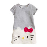 HOT Baby Girls Dresses Hello Kitty 2017 Brand Children Dresses For Girls  Princess Dress Christmas Kids Clothes