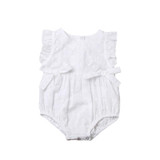 HOT Adorable Baby Rompers Toddler Newborn Baby Girls Hollow Out Romper Cotton Kids Summer Cotton Floral Jumpsuit Outfit Clothes