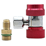 High Quality!!!Auto Freon R134A AC Air Condition Adjustable Quick Coupler Refrigerant High Low Adapter Connector Manifold Gauge