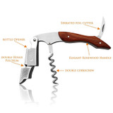 High Quality Wood Handle Professional Wine Opener Multifunction Portable Screw Corkscrew Wine Bottle Opener Cook Tools P17