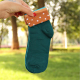 High Quality women's socks warm autumn-winter colorful Cotton novelty soks women and lady dot cute socks