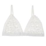 High Quality Women Sexy Lingerie Floral Sheer Lace Bra Top Seamless Bralette Transparent Cup Wireless Bras Brassiere brasier