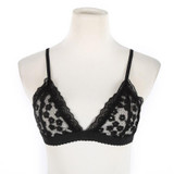 High Quality Women Sexy Lingerie Floral Sheer Lace Bra Top Seamless Bralette Transparent Cup Wireless Bras Brassiere brasier