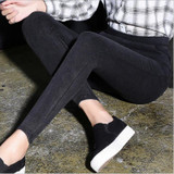 High quality Women Jeans Leggings Casual Fashion Skinny Slim Washed Jeggings Thin High Elastic Denim Legging Pencil Pants Women