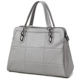 High Quality Women Handbag Female PU Leather Bag Large Capacity Black Tote Bag Female Shoulder Bag Fashion Patchwork Handbag