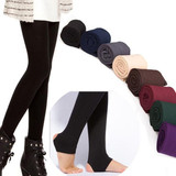 High Quality Women Autumn Winter THICK Warm Legging Brushed Lining Stretch Fleece Pants Trample Feet Leggings LM93