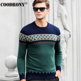 High Quality Winter Warm 100% Pure Cashmere Christmas Sweater Men Real Merino Wool Sweaters Fashion O-Neck Pullover Men Top 6344